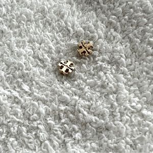 Tory Burch Logo Stud Earrings
